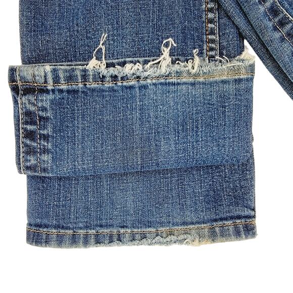 VTG Calvin Klein Y2K Patch Pocket Low Rise Straight Leg Jeans WB97A95 - Size 6 - Picture 5 of 8